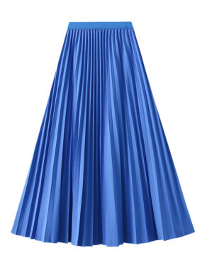 Matte Chiffon Pleated Maxi Skirt