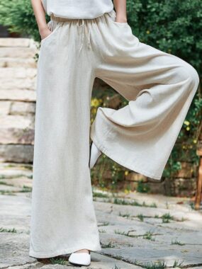 Straight Confy Solid Loose Pants