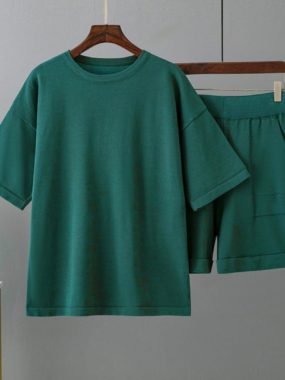 Co-ord Crew Cotton Tee and Shorts Set