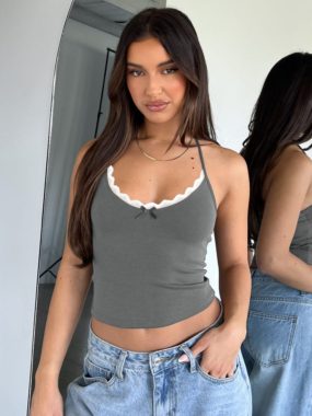 Thin strapped with Lace Camisole