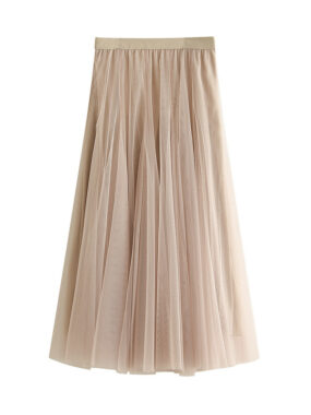 Multi Layer Tulle Midi Flouncy Skirt