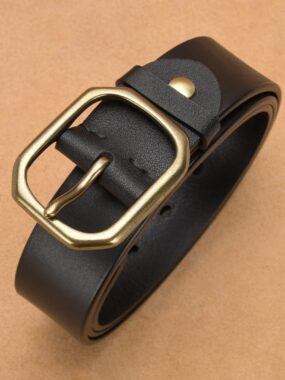 Men's Genuine Leather Buckle Belt