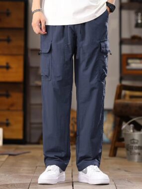 Daily Solid Color Cargo Pants