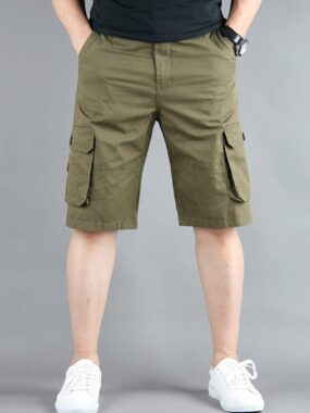Solid Color Basic Cargo Pants
