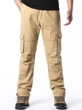 Basic Straight Fit Cargo Pants