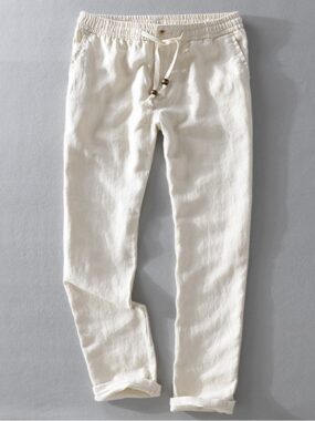 Pure Linen Staight Pants