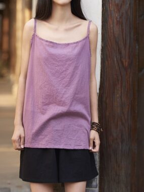 H-line Thin Straps Long Camisole