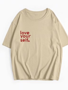 Love Yourself Oversized Tee for Women