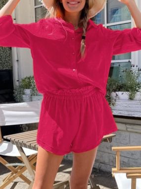 Co-ord Blouse and Shorts Set