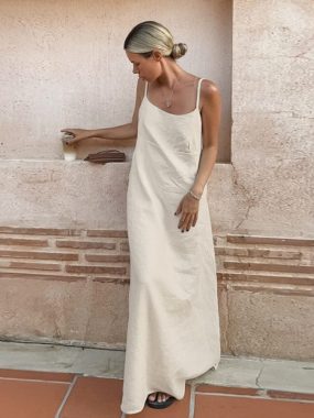 Plain Prairie Straight Maxi Dress