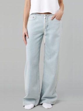 Low Rise Straight Denim Pants