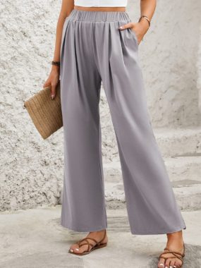 Palazzo Elastic Waistband Pants for Women