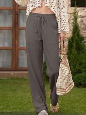 Casual Jogger Pants with Free Leg Opening