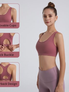Adjustable Sports Bra with Cups