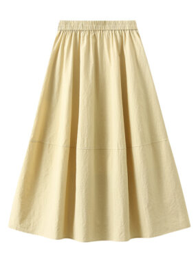 Midi Skirt with Pockets and Lining