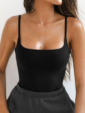 Basic Ribbed Viscose Elastic Top