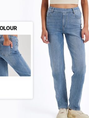 High Waist Slim Fit Elastic Denim Jeans