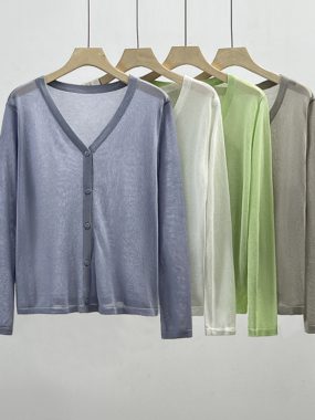 See Through Knitted Thin Cardigan
