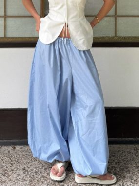 Balloon Harem Pure Cotton Womens Pants