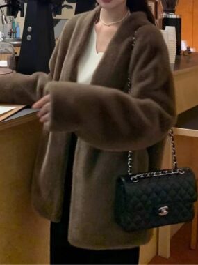 Classic Faux Fur Open Jacket