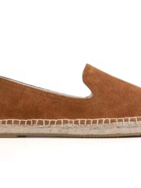 Cap Toe Real Suede Loafers Espadrilles