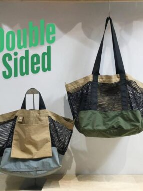 Colorblocking Double Sided Mesh Tote Bag