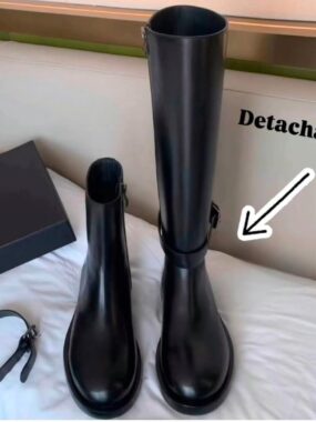 Equestrian Style Boots with a Detachable Shaft