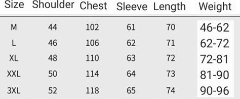 Size Guide