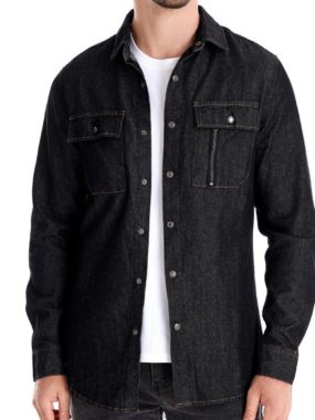 Denim Jacket with Chest Pockets