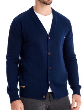 Open with Buttons Cotton Cardigan