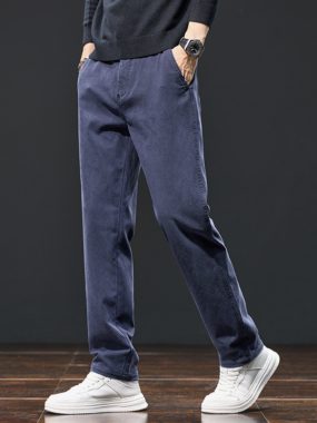 Straight Cut Casual/Office Men Pants
