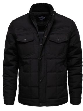 Square Padded High Neck Winter Jacket