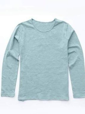 Basic Pure Bamboo Cotton Long Sleeve T-shirt