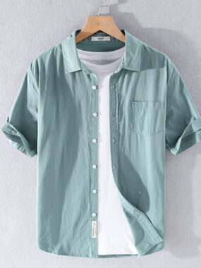 Beach Party Short Sleeve Shirt with Chest Pocket