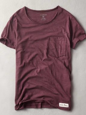 Bamboo T-shirt with Unfinished Chest Pocket