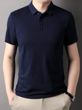 Pure Cotton Men's Summer Polo Shirt