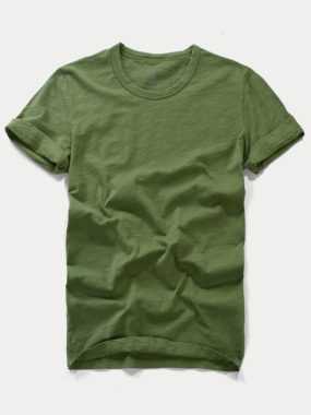 Casual Men's Summer Pure Cotton Thin T-shirt