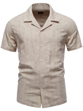 Short Sleeve Summer Patterned Shirt
