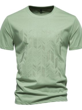 Beaded Embroidered Round Neck T-shirt