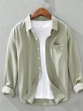 Long Sleeve Office Casual All Occasion Cotton Shirt