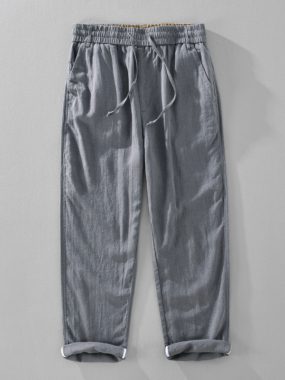 Ramie Cotton Blended Pants