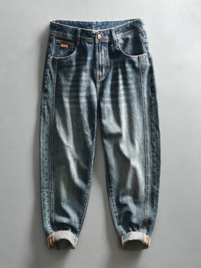 Casual Loose Fit Vintage Denim Jeans