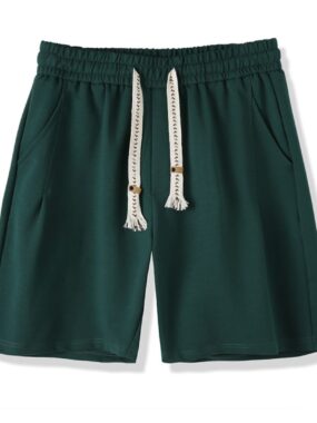 Men's Basic Color Casual Shorts