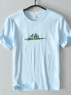 Summer Vibe Casual Embroidered T-Shirt