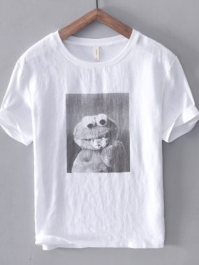 Monochrome Casual Printed T-Shirt