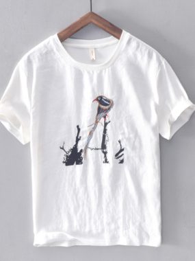 Daily T-Shirt with Large Embroidery