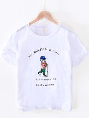 T-Shirt with Front Print for Men