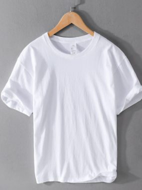 Round Neck Dropped Shoulder T-Shirt