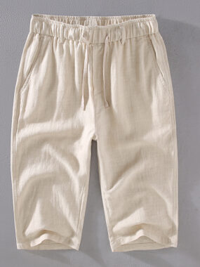 Men's Solid Color Knee Length Shorts