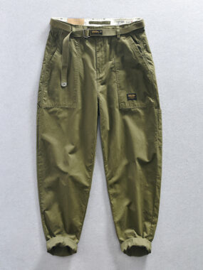 Loose Fit Cargo Pants with Belt